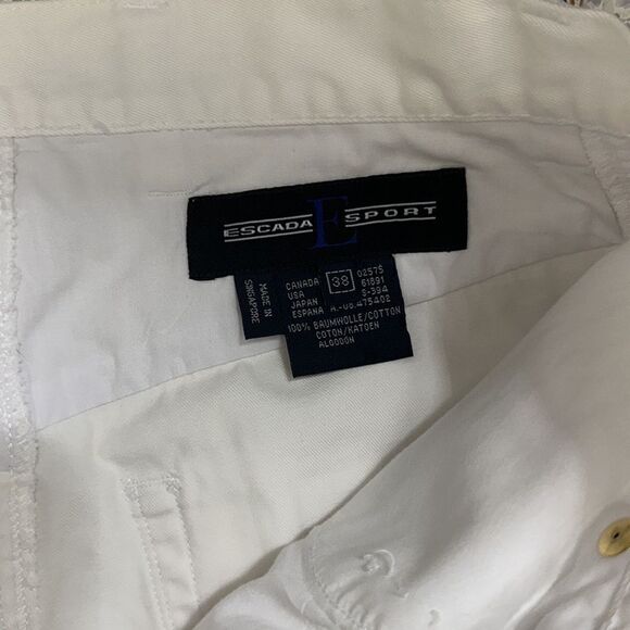 Escada Sport high rise white pants 38 size 6 - Picture 10 of 12